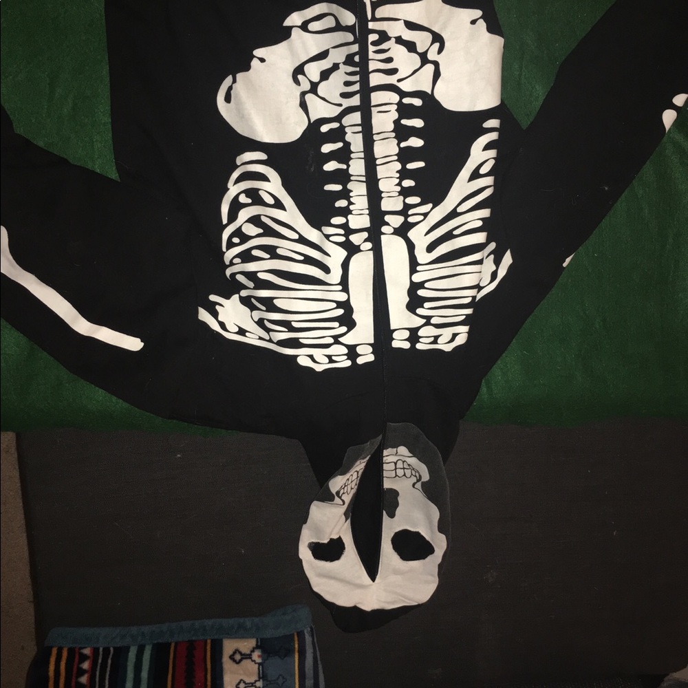 Skeleton zip up jacket